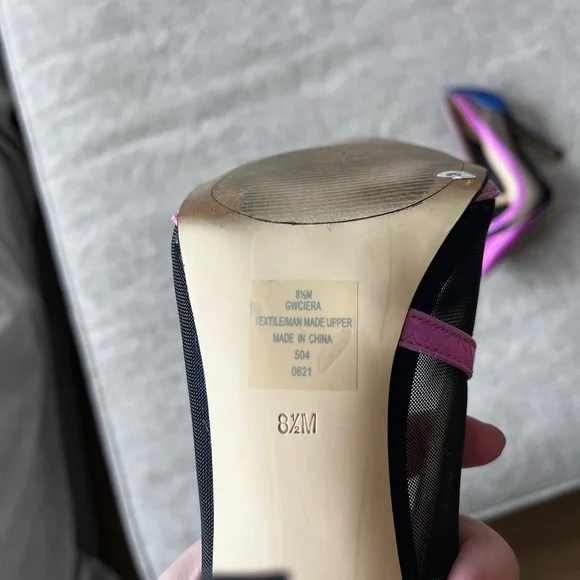 Guess GWCIERA Purple and Blue Heels - Size 8.5 - Picture 5 of 6